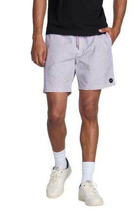 Rvca Escape Drawstring Cotton Walking Shorts in Lilac at Nordstrom, Size Xx-Large