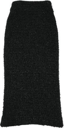 Balenciaga Rok - Dames - Midirokken - Zwart - S - Katoen - Rokken