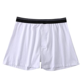 Generic Mens Pajama Shorts Cotton Mens Boxer Shorts Loose Fit Open Front House Boxers Soft Sleep Trunks Elastic Waistband Underwear For Everyday Wear Antibact