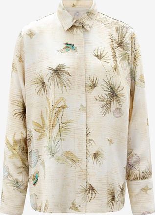 Forte_Forte Lang&auml;rmeliges Hemd aus Viskose The Sacred Forest