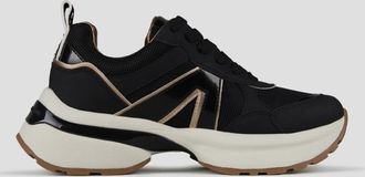 Alexander Smith Victoria Woman in black leather and mirror details