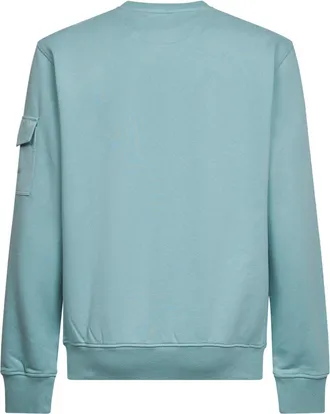 MC2 Saint Barth Mens Sweatshirt Chester Sage Green Cotton Sweatshirts Sweater