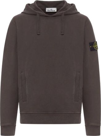 Stone Island Heren, Sweatshirts & Hoodies, Grijs, Maat: XL Katoen