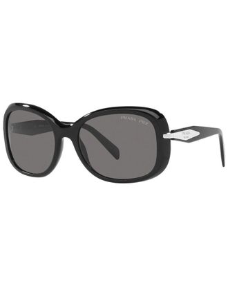 Prada Womens Pr04zs 57Mm Polarized Sunglasses