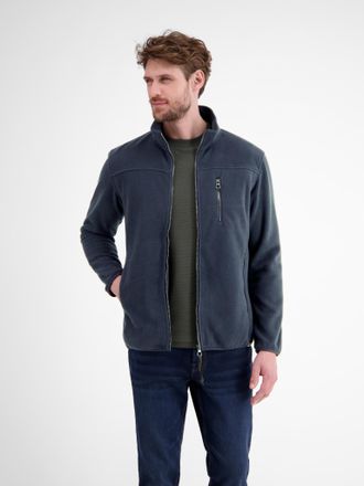 Lerros Sweatjacke LERROS, Herren, Gr. XXL, classic navy, Fleece, Obermaterial: 100% Polyester, unifarben, h&uuml;ftbedeckend, Rundhals, elastischer Bund, Sweatjac