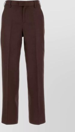 Pantaloni Torino emma straight leg twill trousers belt loops
