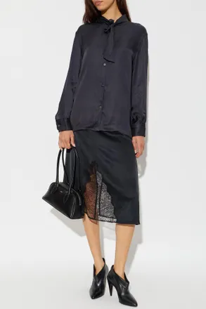 A.P.C. Marguerite Shirt, Womens, Navy Blue
