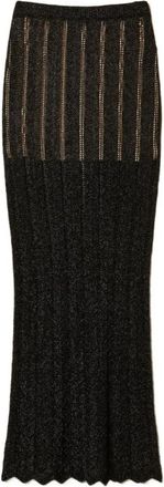 Twinset Maxi Rok - Dames - Maxi Rokken - Zwart - M - Rokken