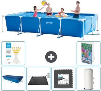 Intex Piscina Con Estructura Rectangular - 450x220x84 Cm - 7-piezas S53