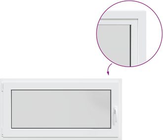vidaXL Ventana De S&oacute;tano Risor 50 X 55 Cm Pvc Y Vidrio Vidaxl