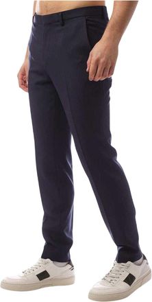 HUGO BOSS Hugo Heren Hesten Wollen Broek (Donkerblauw)