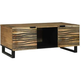 vidaXL Mesa De Caf&eacute; Marr&oacute;n Y Negro 100 X 54 X 40 Cm Vidaxl