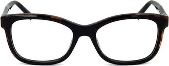 Missoni Ladies Black Havana Rectangular Eyeglass Frames MIS-0090-WR7