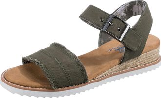 Skechers Womens Desert KISS Adobe Princess Sandal, Olive, 2 UK