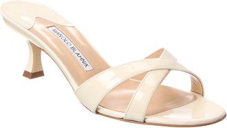 Manolo Blahnik Callamu 70 Patent Sandal