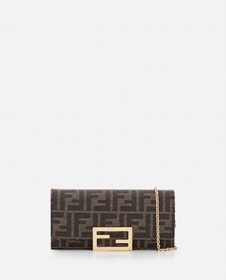 Fendi Jacquard Continent Clutch