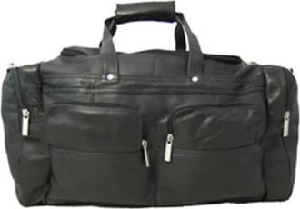 David King & Co. 302B 19 in. x 9.5 in. Multi Pocket Duffel- Black