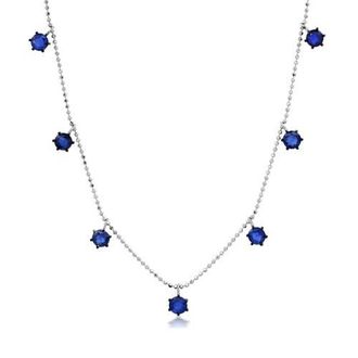 Graziela Blue Sapphire Floating Necklace at Nordstrom