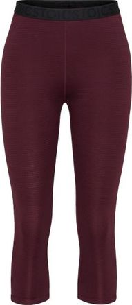 Stoic MerinoSoft180 TuleboLightSt. 3/4 Pants Merinounterw&auml;sche f&uuml;r Damen | rot