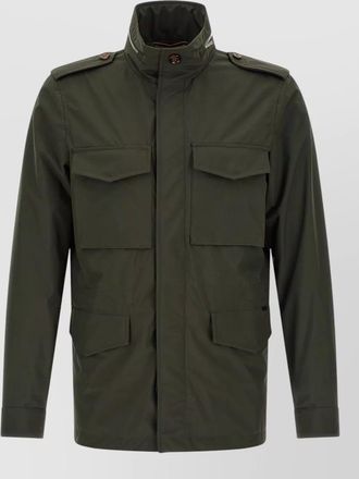 Moorer denver jacket acqua line high collar