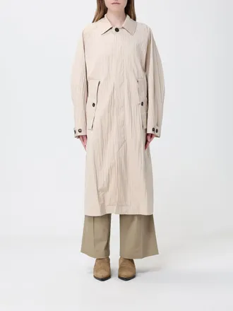 Tela Long Cotton Blend Trench Coat