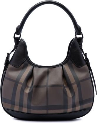 Burberry Pre-owned Burberry Smoke Check Coated Canvas Brooklyn Hobo Ladies FY7Q16CRHYFVE2UJ
