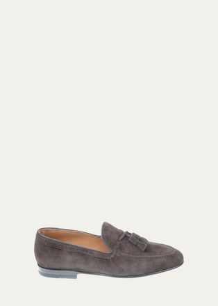 Bergdorf Goodman Mens Suede Tassel Loafers