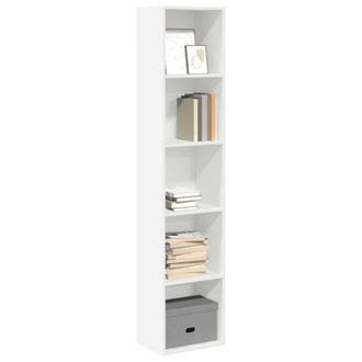 vidaXL Vidaxl Libreria Bianca 40x30x189 Cm In Legno Multistrato
