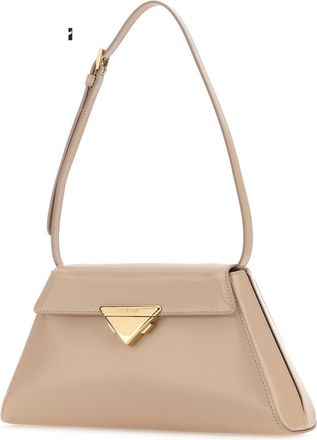 Prada Womens Powder Pink Leather Shoulder Bag Ninfea Vitello Borse A Mano