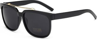 Generic Mens Outdoor Sports Sunglasses Womens Vacation Commuting Driving Sun Glasses(Black)