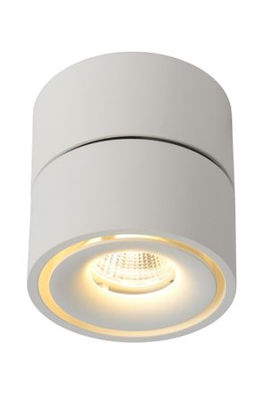 Lucide YUMIKO Dimmable Rotatable Surface Mounted LED Ceiling Spotlight in White