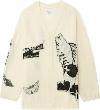 Yohji Yamamoto Vest met patroon - Beige