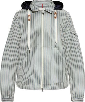 Moncler Havas Jas met Afneembare Capuchon - Heren - Zomerjassen - Blauw - XL - Katoen - Jassen