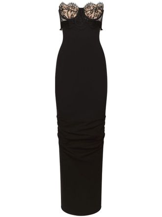 Dolce & Gabbana Abito lungo smanicato - Nero
