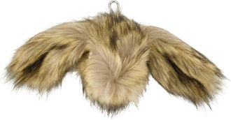 Simone Rocha Faux Fur Hare Portemonnee - Dames - Clutches - Bruin - ONE Size - Leer - Tassen