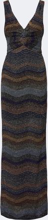 Missoni Wave lam&eacute; gown