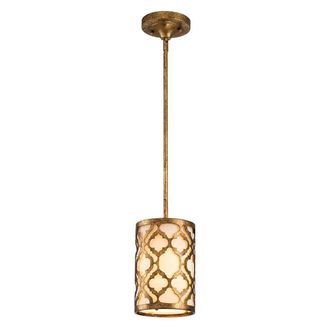 Netlighting Arabella 1 Light Ceiling Mini DuoMount Pendant Gold E27