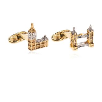 Paul Smith Cufflinks & Tie Clips, male, Yellow, Size: ONE SIZE M1Acuff Usouv-1A Cufflinks