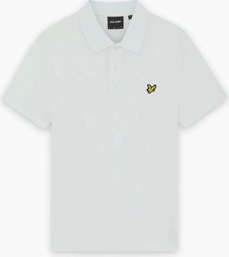Lyle & Scott Mens Lyle & Scott Cotton Polo Shirt - Blue Ice - Size: 40