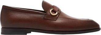 Ferragamo Gancini Ornament Leather Mocassin, Size 6.5