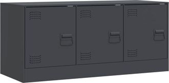 vidaXL Tv Cabinet Anthracite 99x39x44 cm Steel Vidaxl