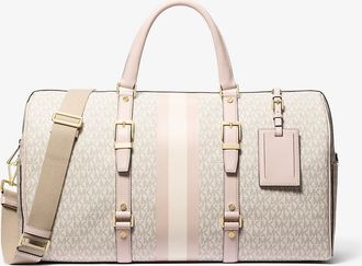 Michael Kors Bedford Travel Extra-Large Signature Logo Stripe Weekender Bag