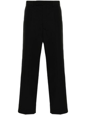 Gucci cropped textured chino trousers - Black