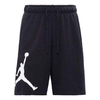 Nike Jordan Mens Air Jordan Flying Man Logo Training Knit Breathable Sports Shorts Black DV5028-010