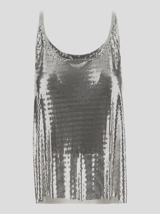 Paco Rabanne Metallic Mesh Tank Top