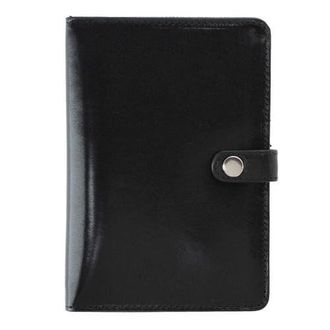 Trafalgar Store Zaiden Italian Cortina Leather Snap Closure Passport Wallet in Black at Nordstrom