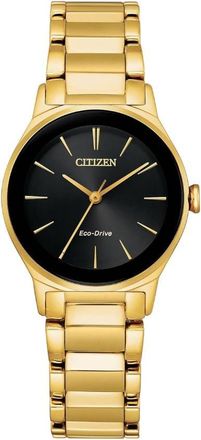 Citizen Axiom Eco-Drive Black Dial Ladies Watch EM0737-58E