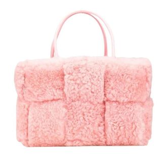 Bottega Veneta Pre-owned Arco Suede Leather Handbag - Dames - Vintage Shopper - Roze - ONE Size - Leer - Vintage