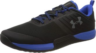 Under Armour TriBase Thrive, Mens Fitness Shoes, Black (Black/Versa Blue/Pitch Gray (007) 007), 8 (42.5 EU)
