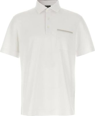 Ermenegildo Zegna Heren, Tops, Wit, Maat: XL Piqué